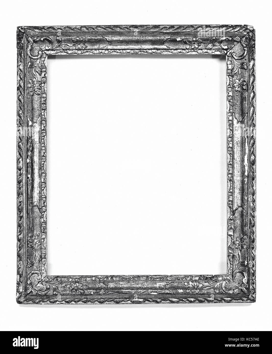 Rococò - il telaio dello specchietto, mid- alla fine del XVIII secolo, Italiano, Venezia, pino complessivo: 16 1/2 x 14 1/8, telai Foto Stock