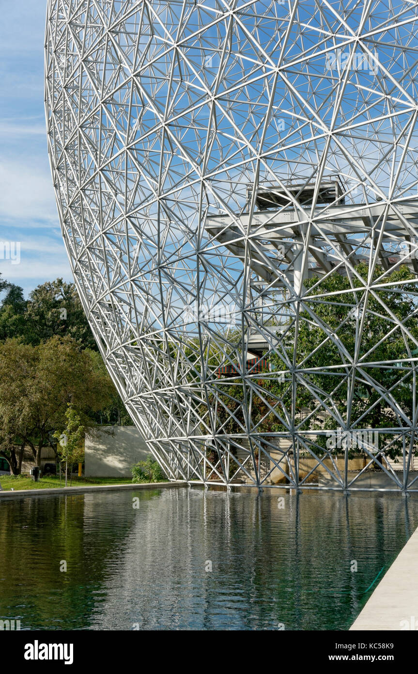 Montreal ambiente della Biosfera Museo cupola geodetica in Parc Jean