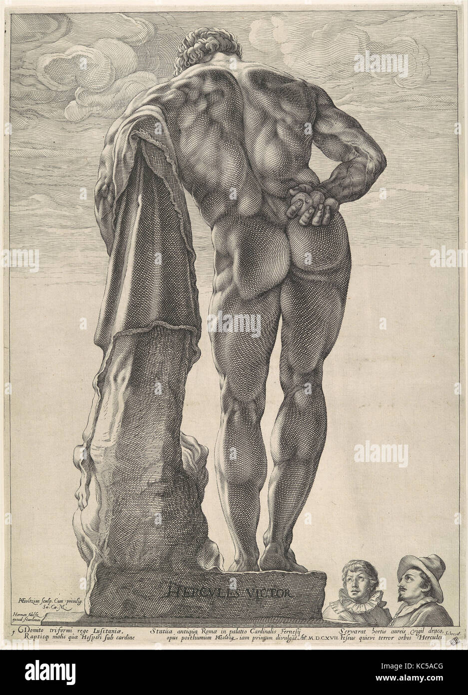 Ercole Farnese, Hendrick Goltzius, ca. 1592, datata 1617 Foto Stock