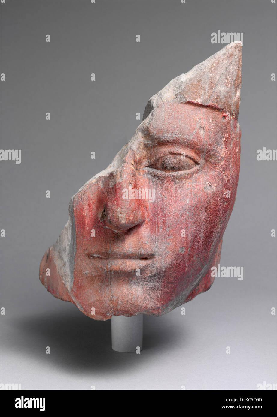 Testa da una statua del re Amenofi I, ca. 1525-1504 A.C. Foto Stock