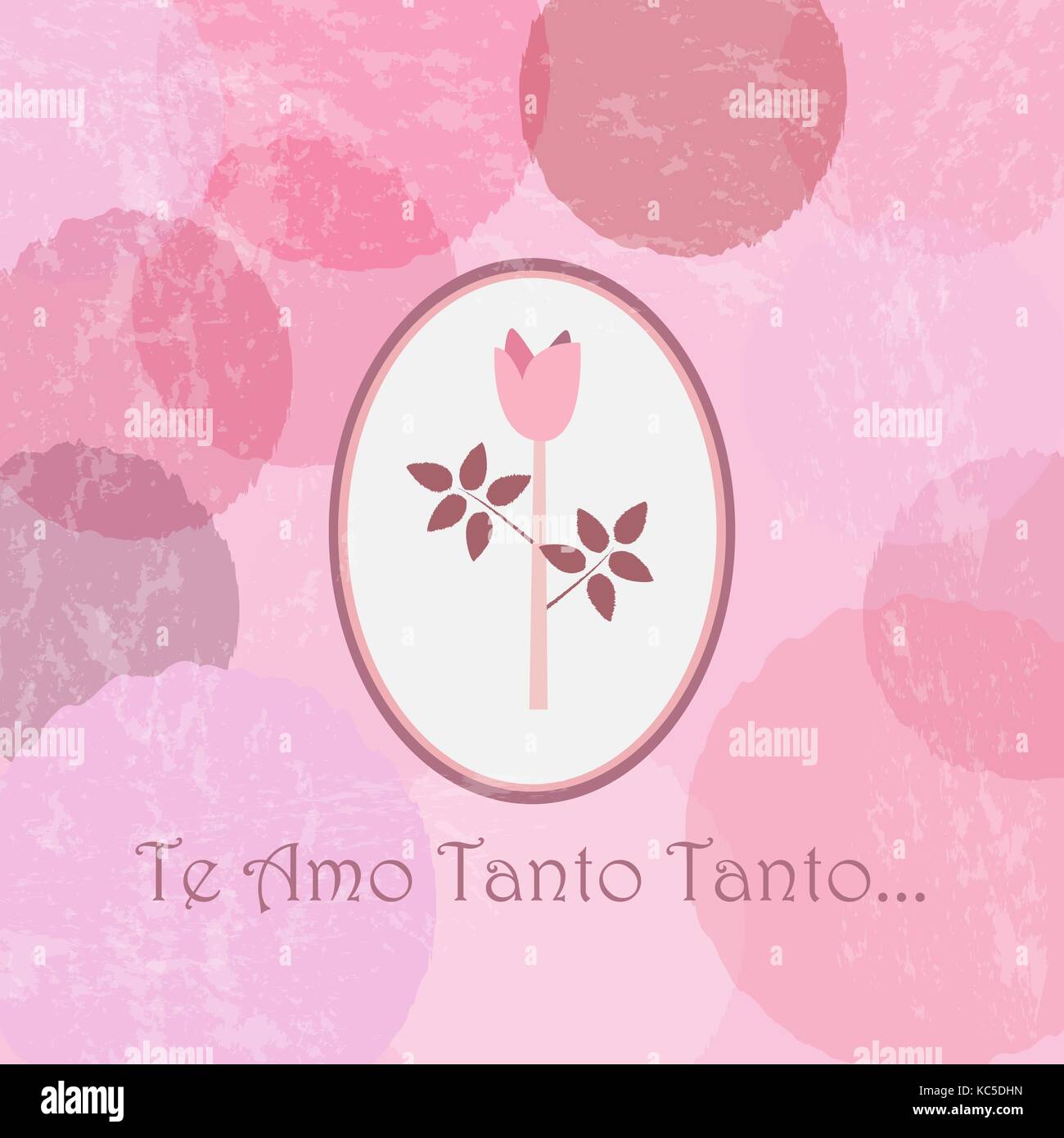 "Ti amo così tanto' in lingua spagnola. te amo tanto tanto amore card, etichetta, saluto, congratulazioni card, il giorno di san valentino Illustrazione Vettoriale