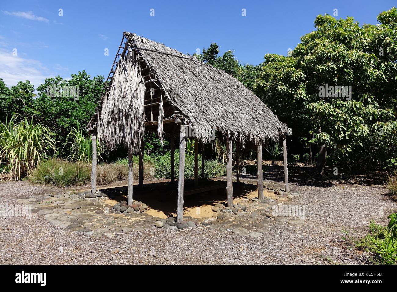 Tradizionale casa di Hawaiian, Maui Foto Stock