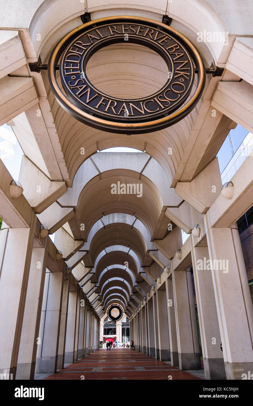 La Federal Reserve Bank di San Francisco, California Foto Stock