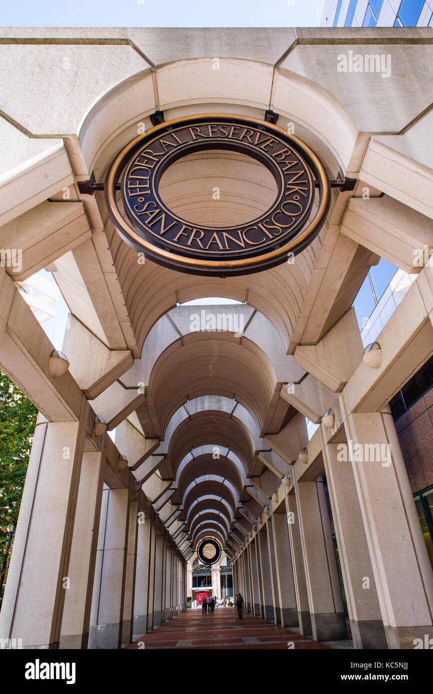 La Federal Reserve Bank di San Francisco, California Foto Stock