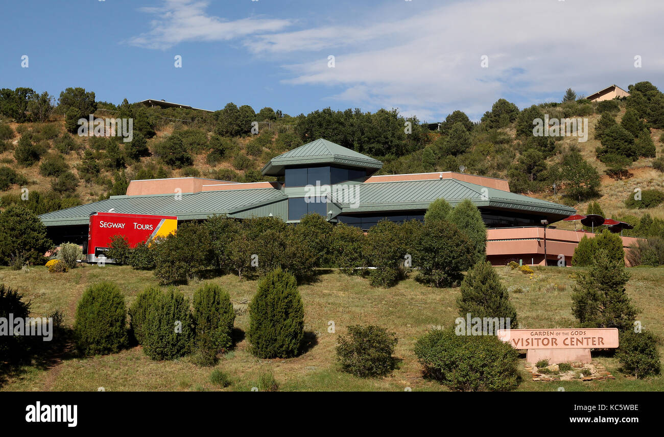 Giardino degli dèi, un punto di riferimento nazionale e un parco cittadino in Colorado Springs, Colorado. Foto Stock