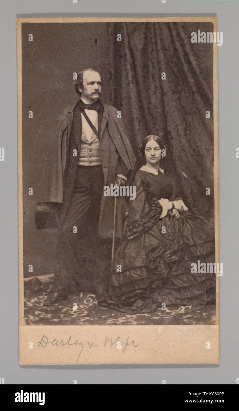 Oggetto sconosciuto, 1860s, albume silver stampa, appross. 10,2 x 6,3 cm (4 x 2 1/2 in.), Fotografie, sconosciuto Foto Stock