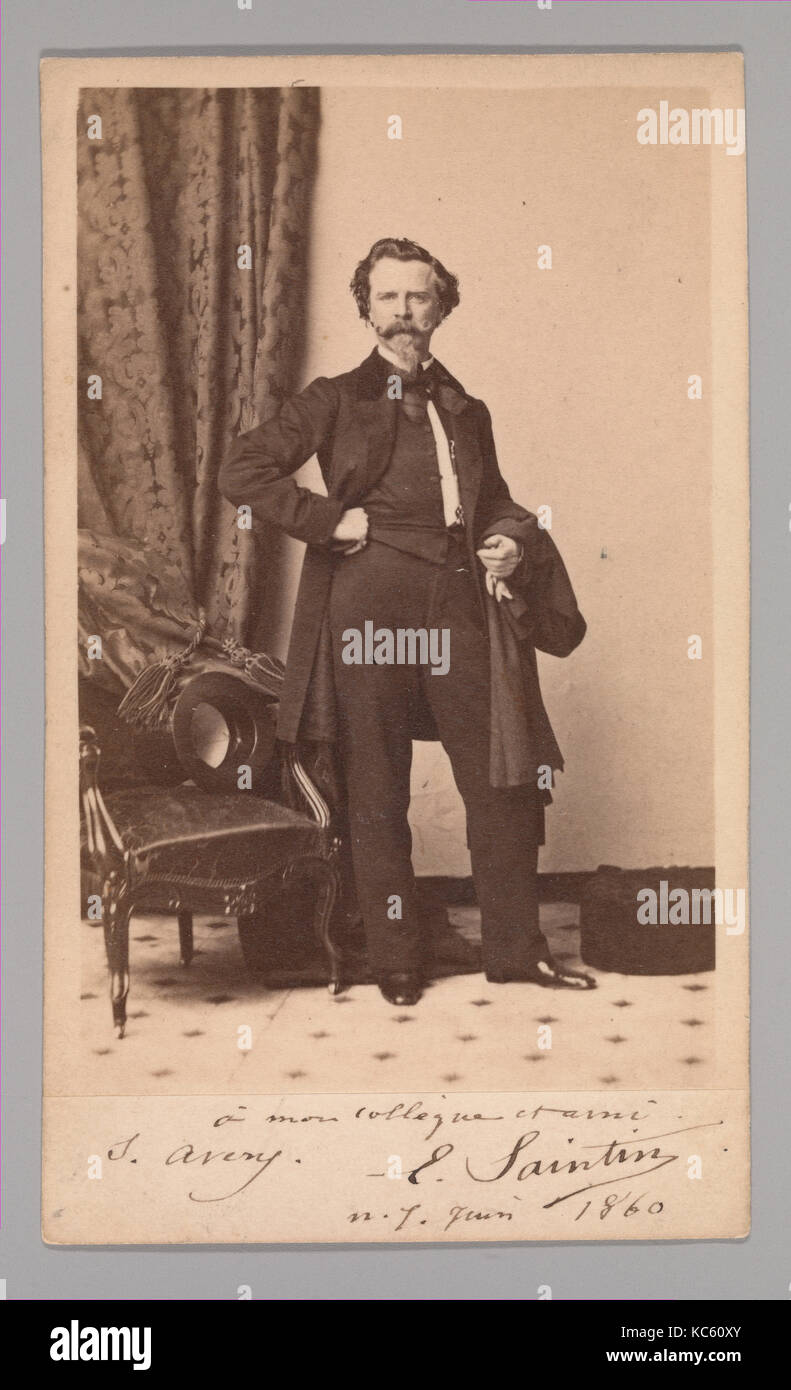 Oggetto sconosciuto, 1860s, albume silver stampa, appross. 10,2 x 6,3 cm (4 x 2 1/2 in.), Fotografie, sconosciuto Foto Stock