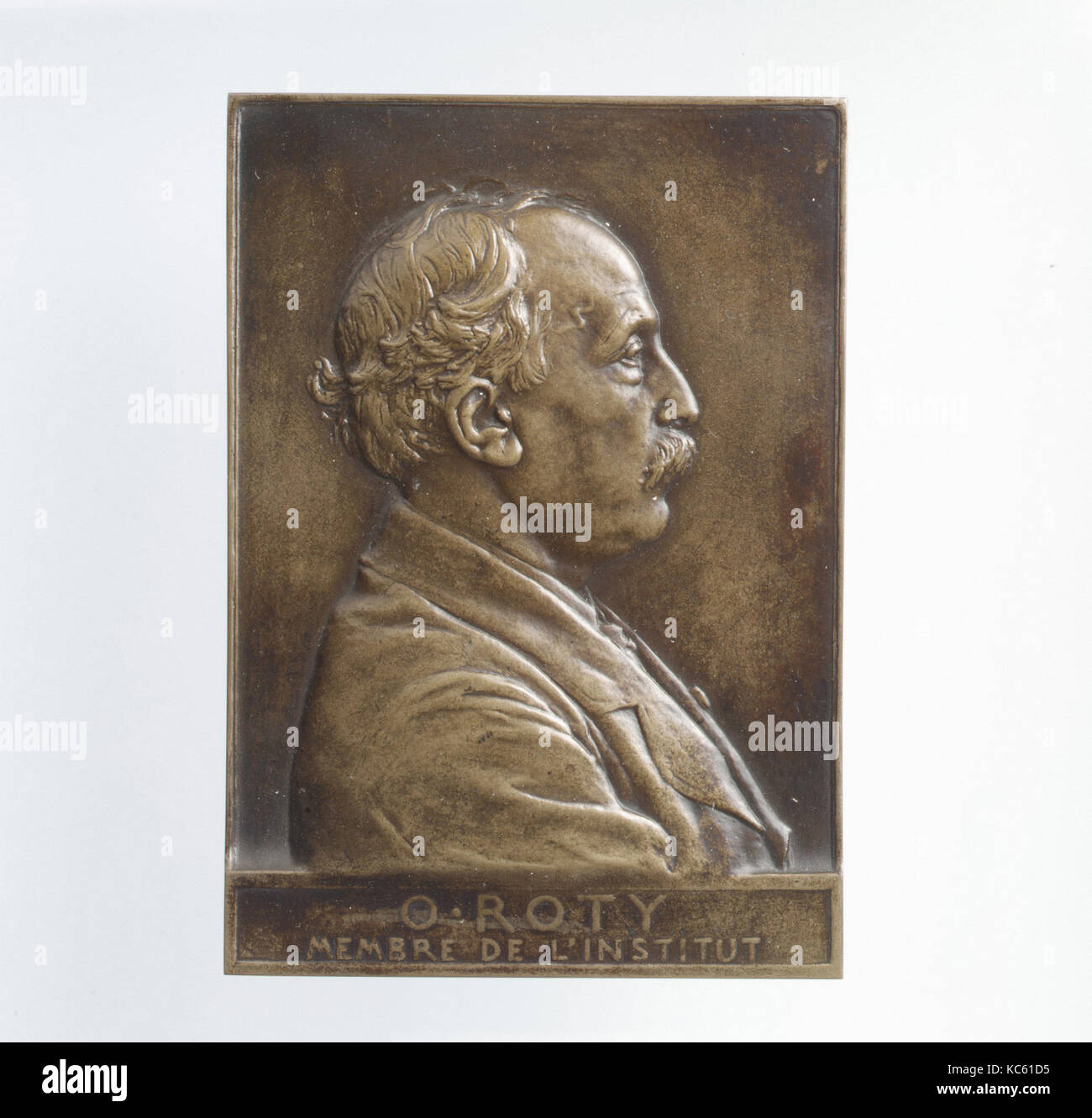 Ritratto di auto, medaglia: Louis-Oscar Roty, ca. 1900 Foto Stock