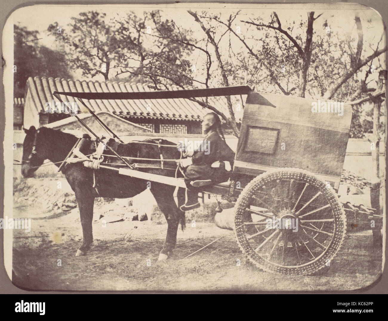 Pekin-car, 1867, albume silver stampa dal vetro negativo, fotografie, William Thomas Saunders (British, 1832-1892 Foto Stock