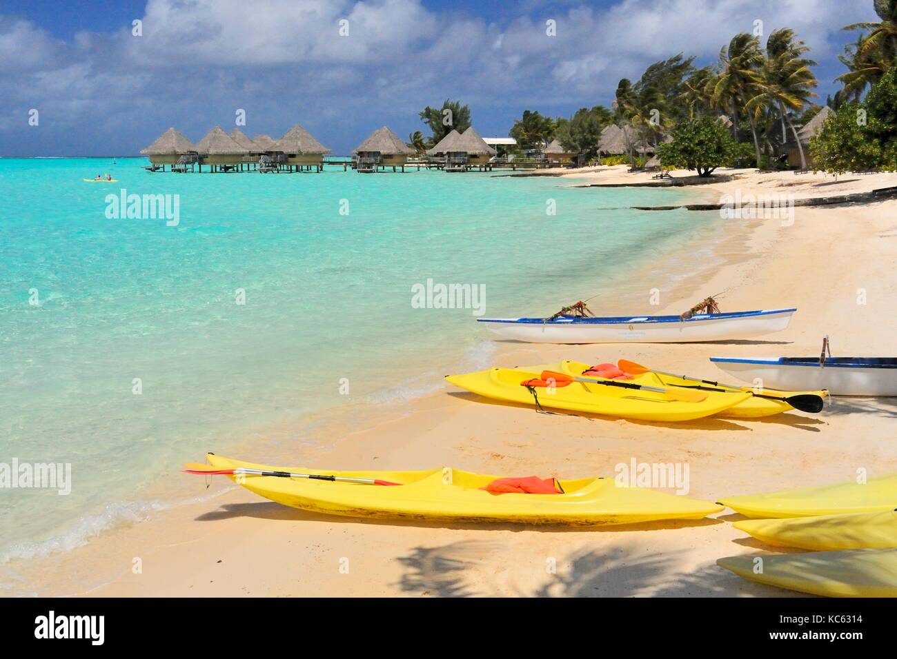 Hotel Intercontinental Bora Bora Foto Stock