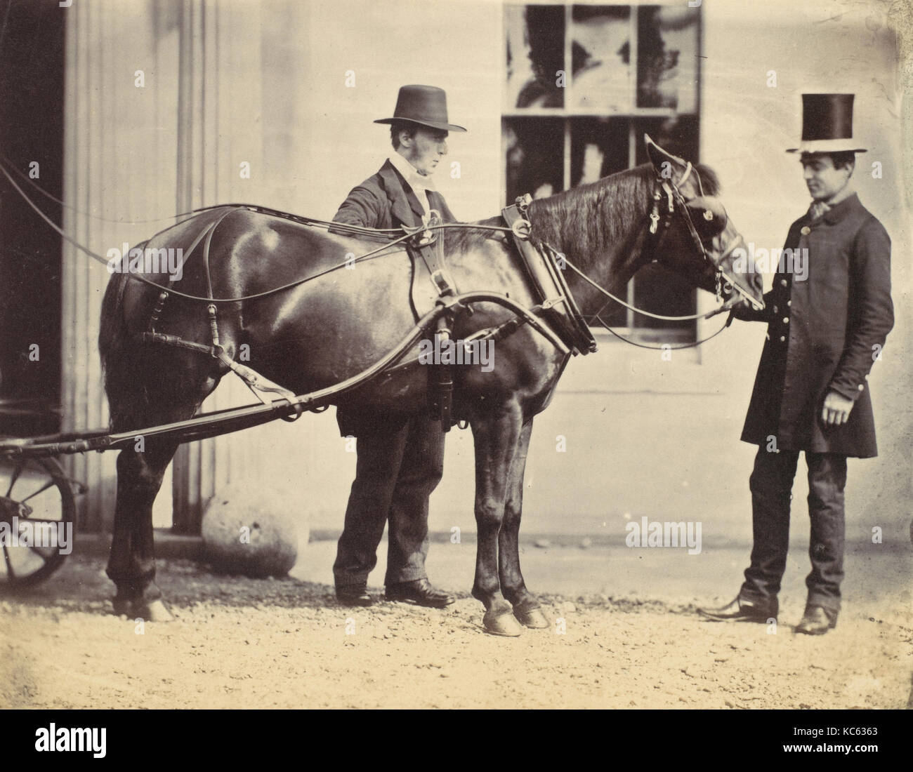 Il reverendo L. C. cura e il suo pony, Alfred Capel Cure, 1859 Foto Stock