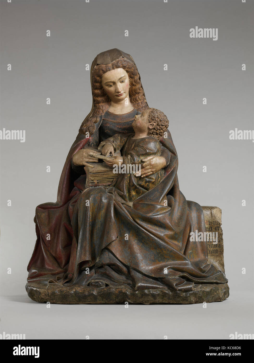 Vergine con Bambino attribuita a Claus de Werve, ca. 1415-17 Foto Stock