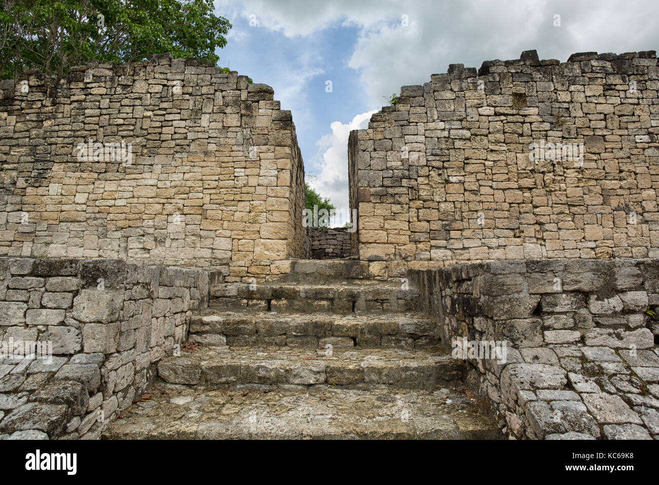 Kohunlich maya sito archeologico di quintana roo mexico Foto Stock