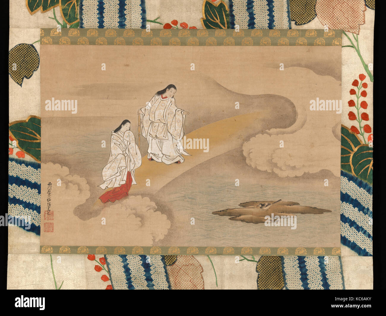 Il dio Izanagi e la Dea Izanami, Nishikawa Sukenobu, XVIII secolo Foto Stock