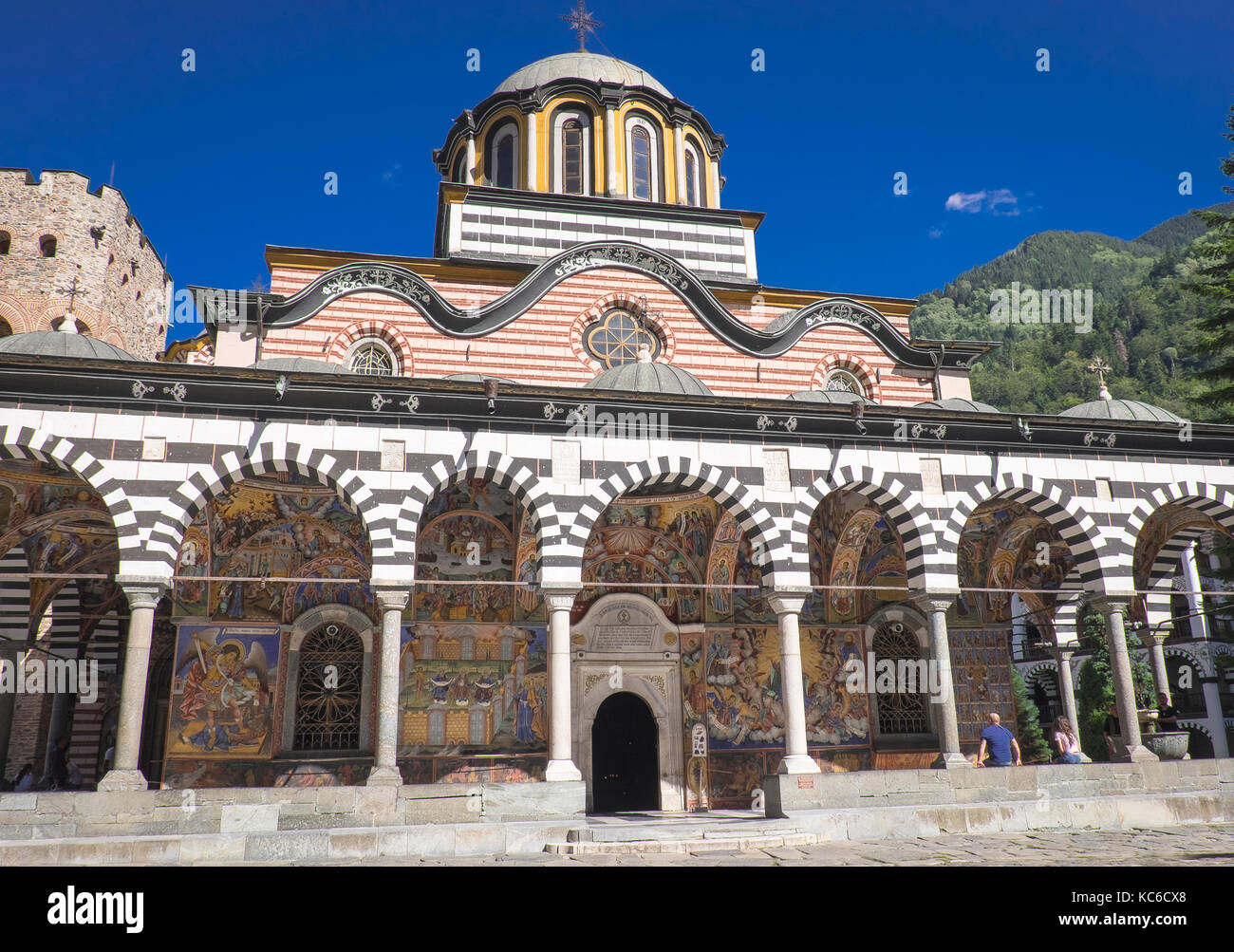 Il monastero di Rila,Bulgaria Foto Stock