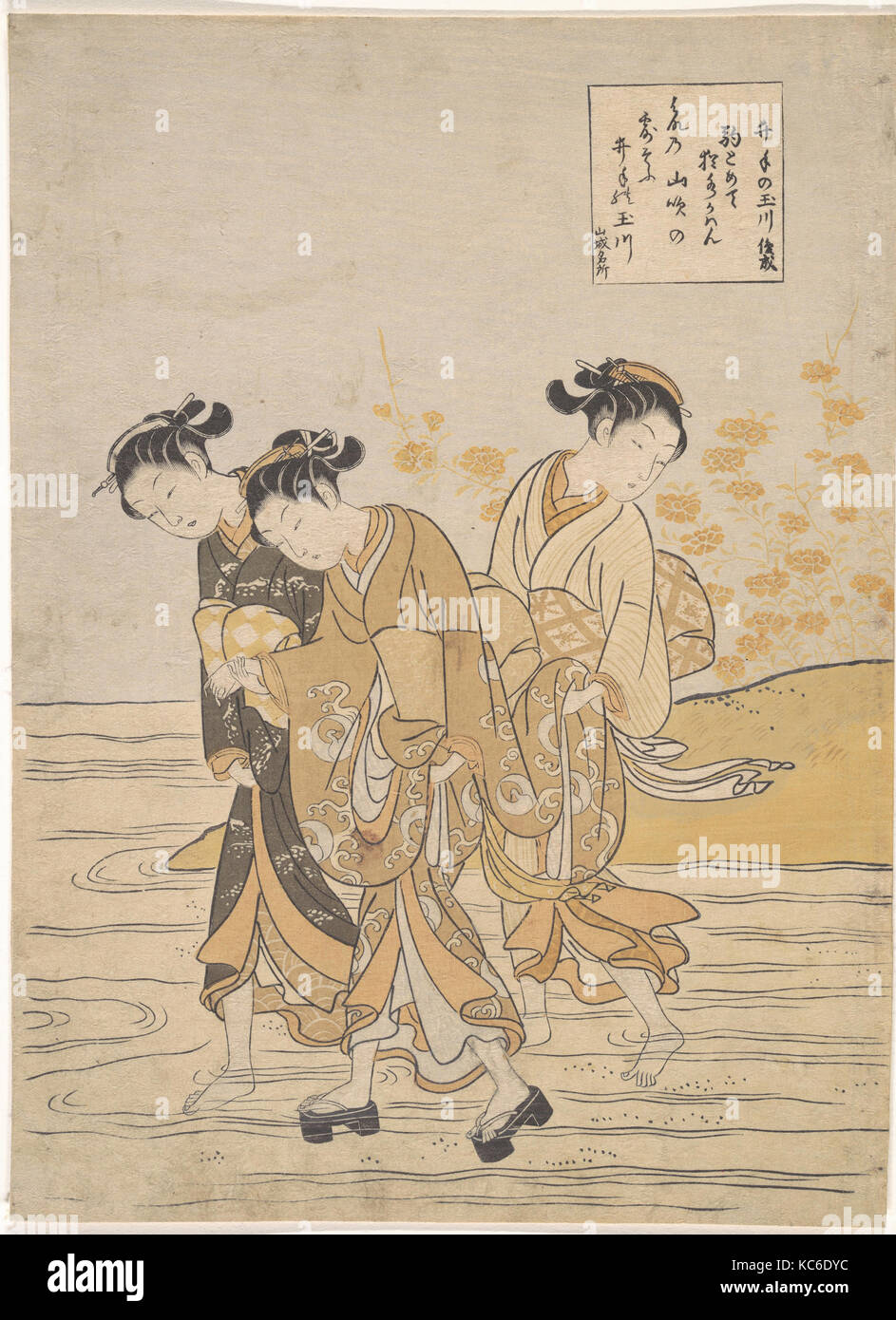井手の玉川, gioiello River a IDE (IDE Tamagawa no), Suzuki Harunobu, ca. 1768 Foto Stock