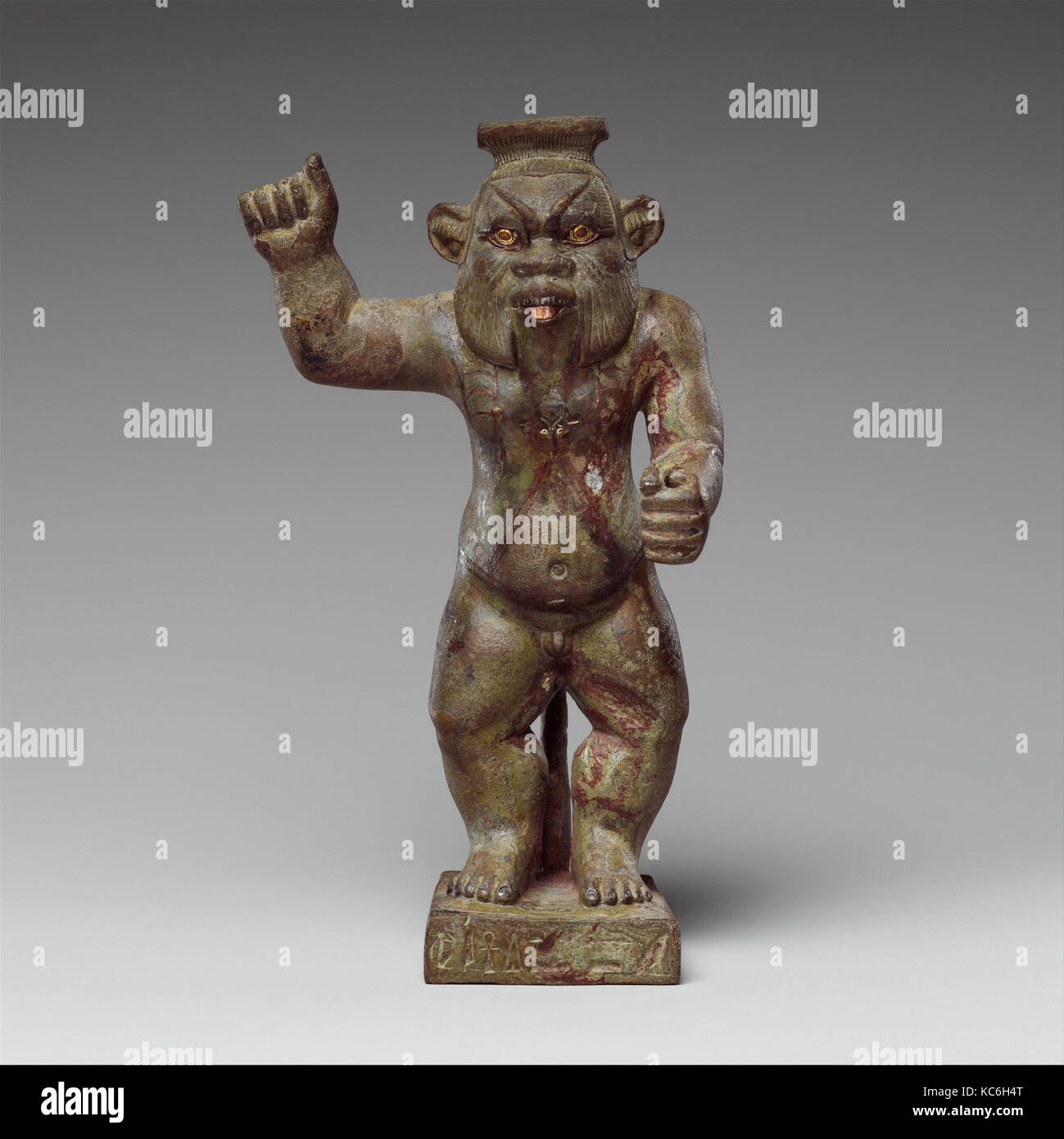 Bes-immagine del dio Hor-Asha-Khet, 4th-II secolo A.C. Foto Stock