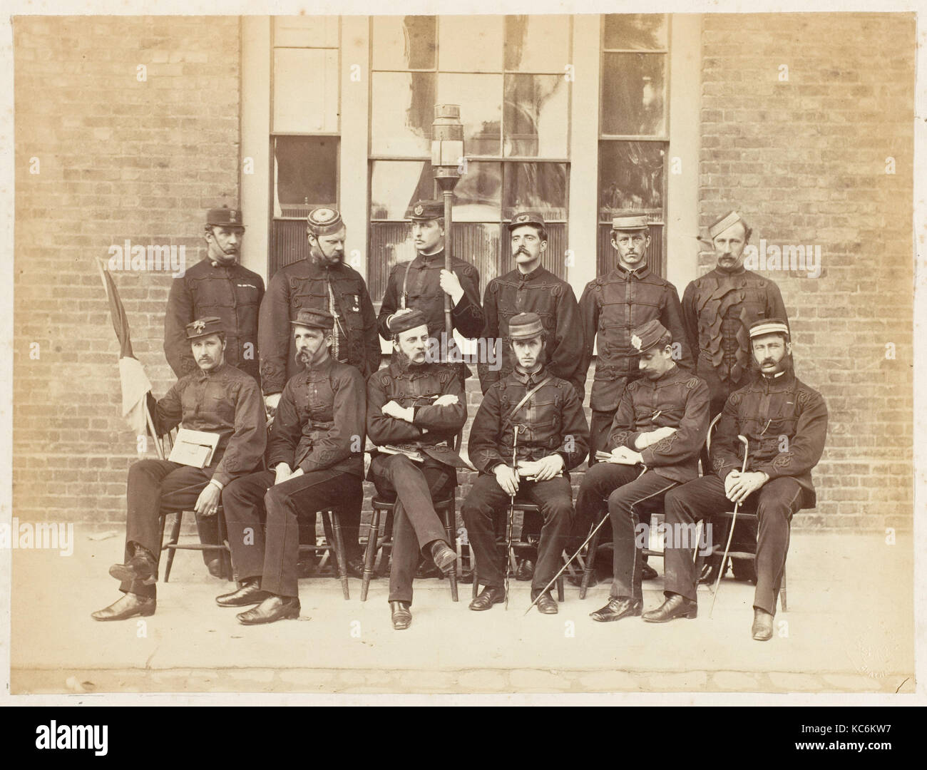 Officer presso la scuola di ingegneria militare, Chatham, scuola di fotografia, S. M. E., Chatham, 1850s Foto Stock