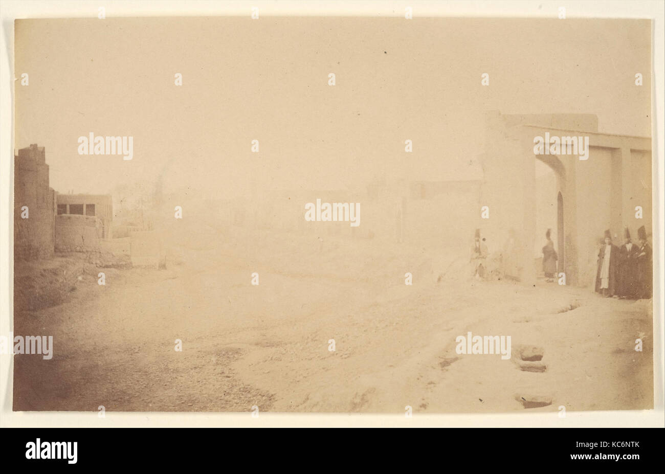 Vista di Tabriz, eventualmente da Luigi Pesce, 1840s-60s Foto Stock