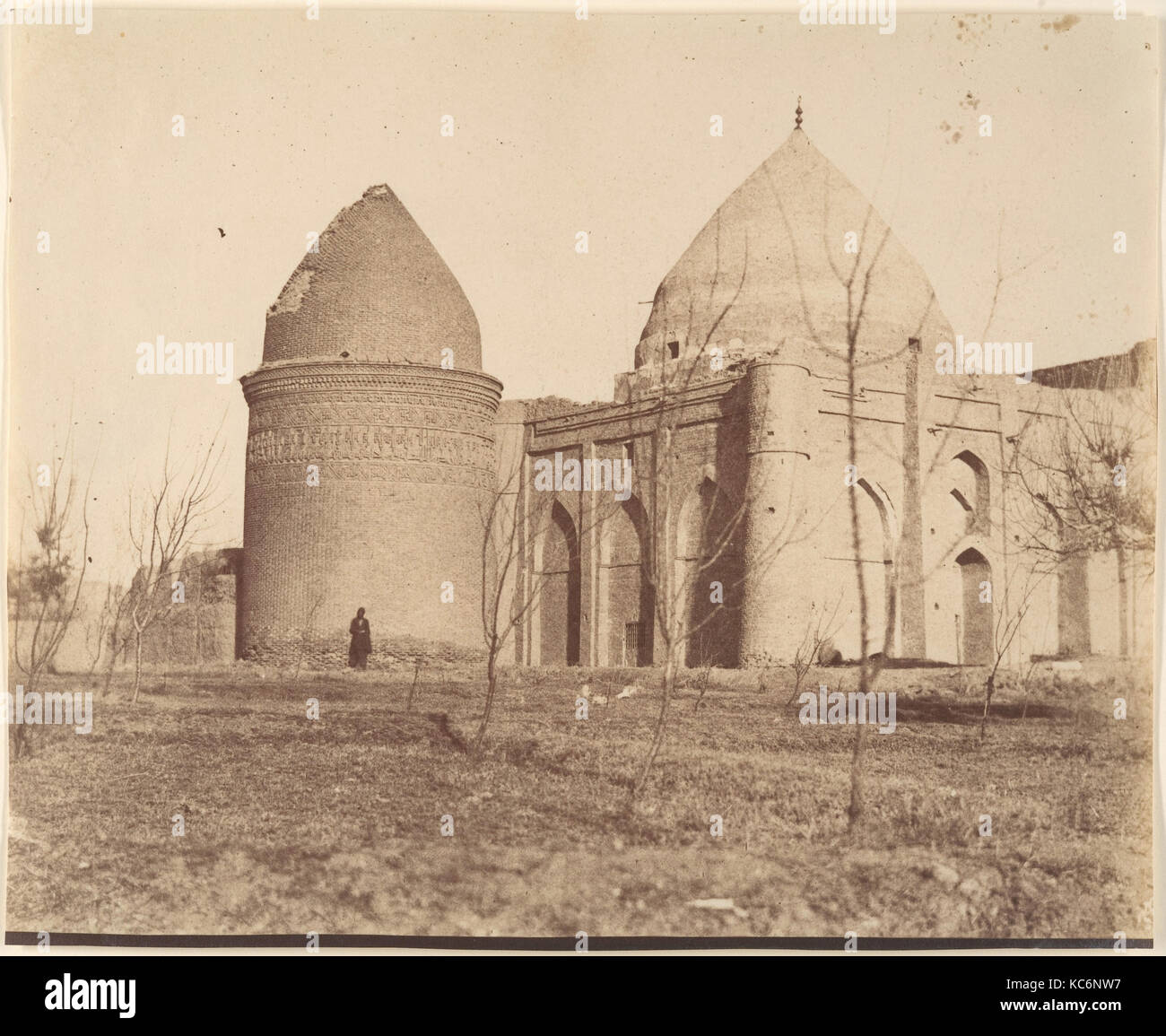 La torre di 'Chihil Dukhtaran', Mausoleo di 40 figlie, 1056., eventualmente da Luigi Pesce, 1840s-60s Foto Stock