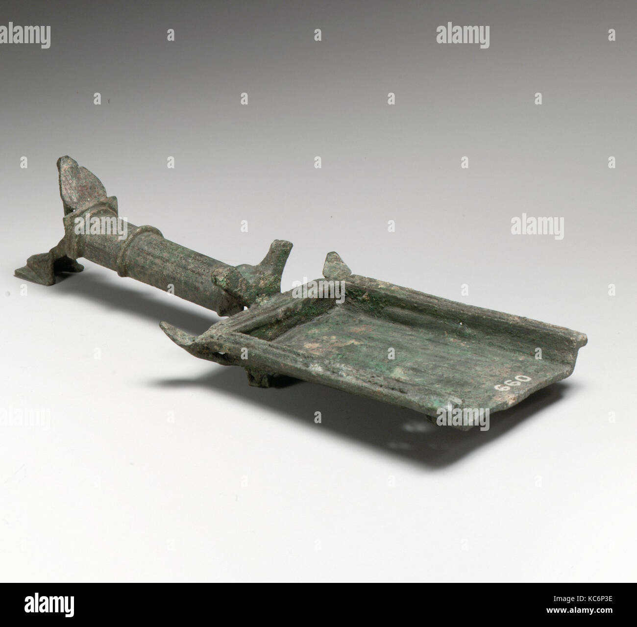 Bronzo (batillum incenso pala), FINE 1st-inizi II secolo A.d Foto Stock