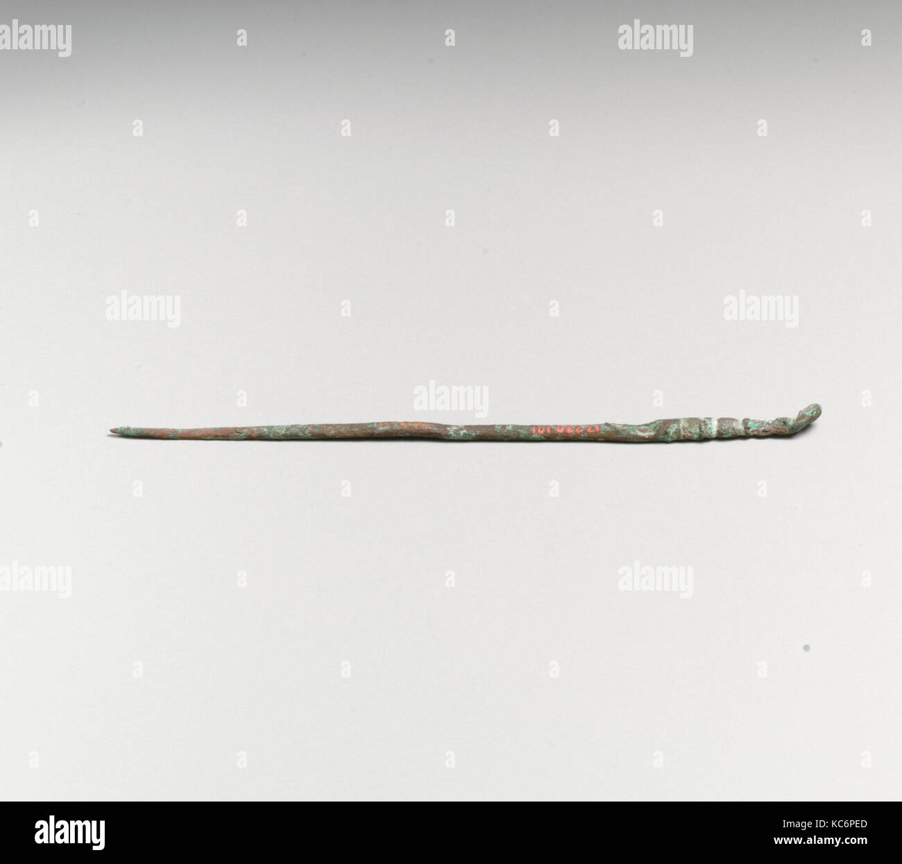 Cucchiaio o ligula, romana, bronzo, Altri: 4 13/16 in. (12,2 cm), bronzi Foto Stock