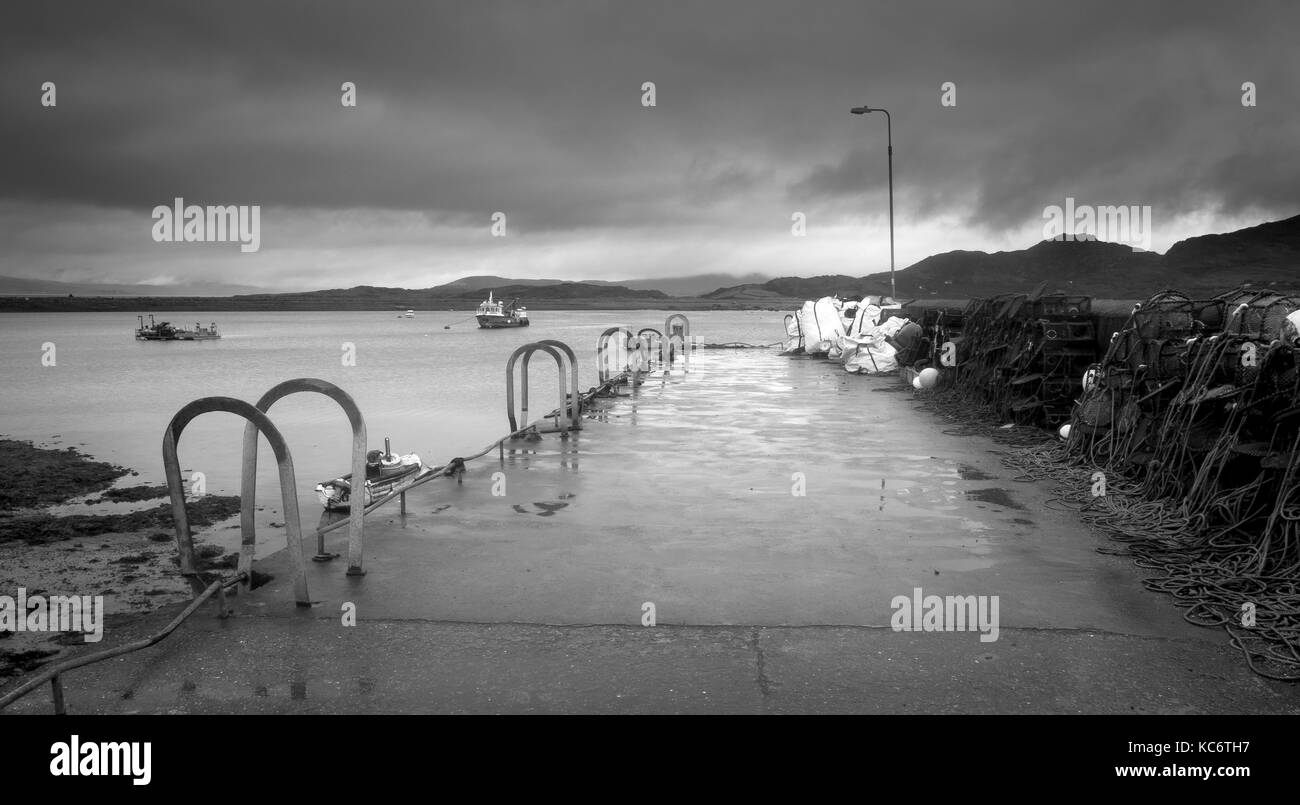 Quay Bunaw, penisola di Beara guardando verso l'anello di Kerry, Irlanda Foto Stock