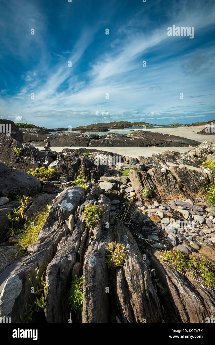 Spiaggia della penisola di Beara, nella contea di Kerry, Irlanda Foto Stock
