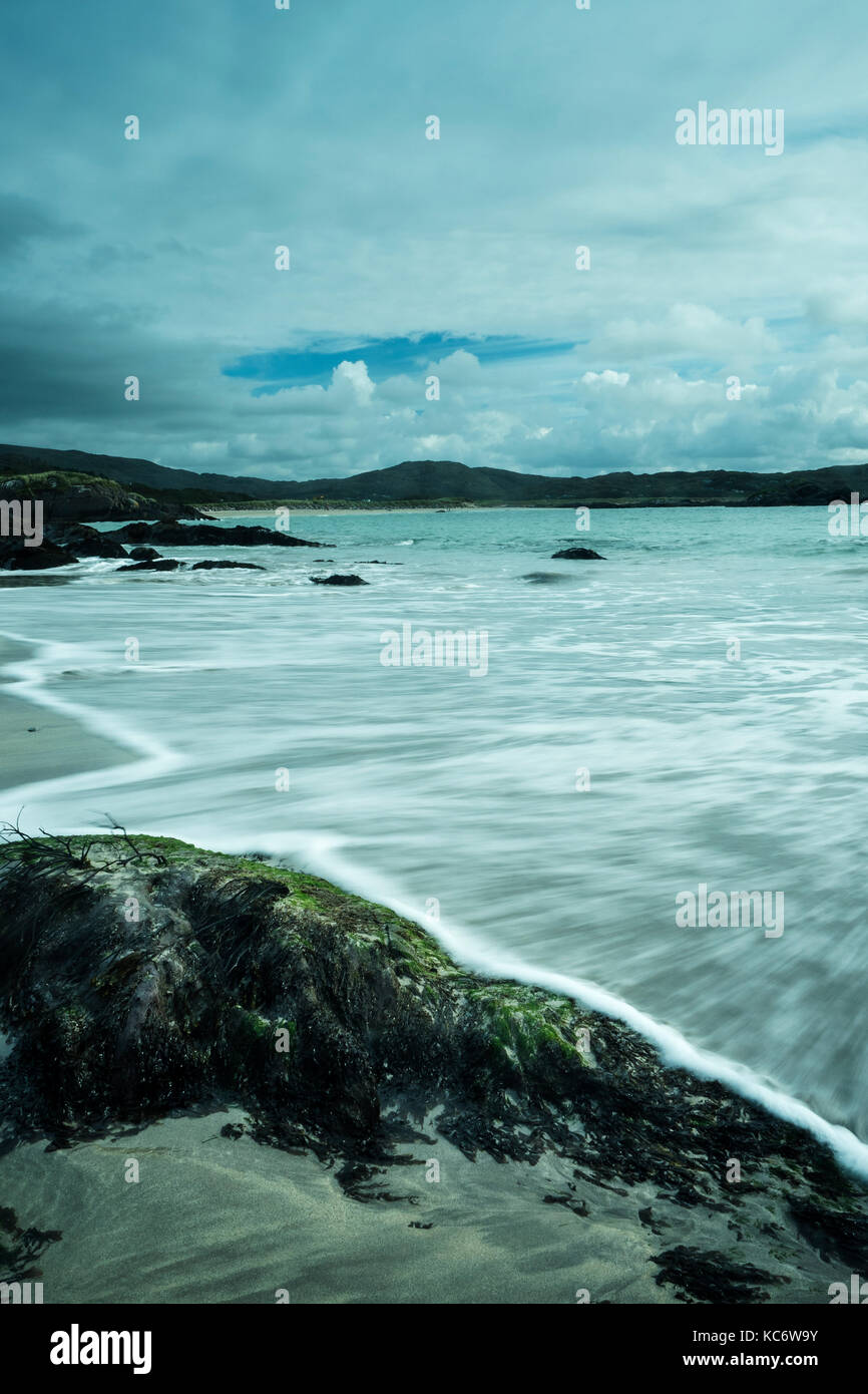 Il Derrynane Beach, Il Derrynane Bay, nella contea di Kerry, Irlanda Foto Stock