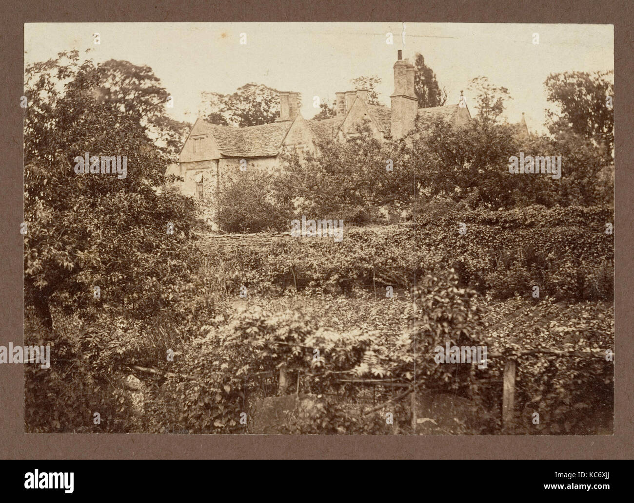 Kelmscott Manor dal giardino, Frederick H. Evans, 1896 Foto Stock