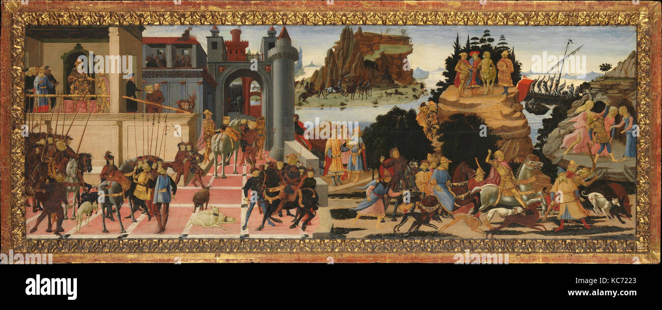 Scene della storia degli argonauti, Biagio d'Antonio, ca. 1465 Foto Stock