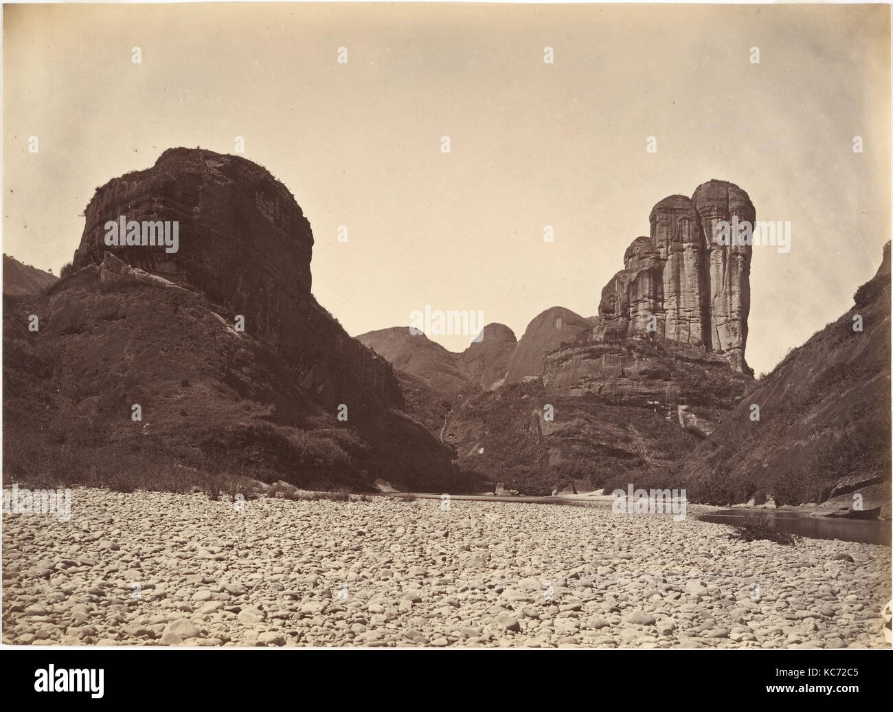 Accatastati Stone Mountain vicino a cantare Chang, Lai Fong, ca. 1869 Foto Stock