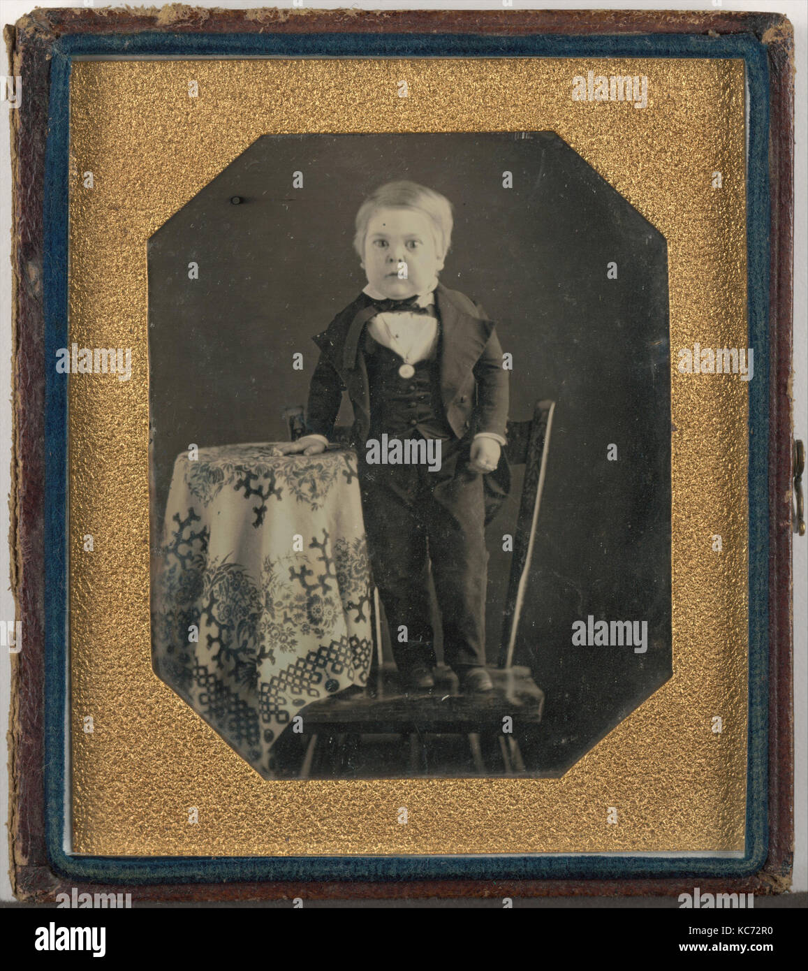 Tom Thumb (Charles Sherwood Stratton), sconosciuto, ca. 1848 Foto Stock