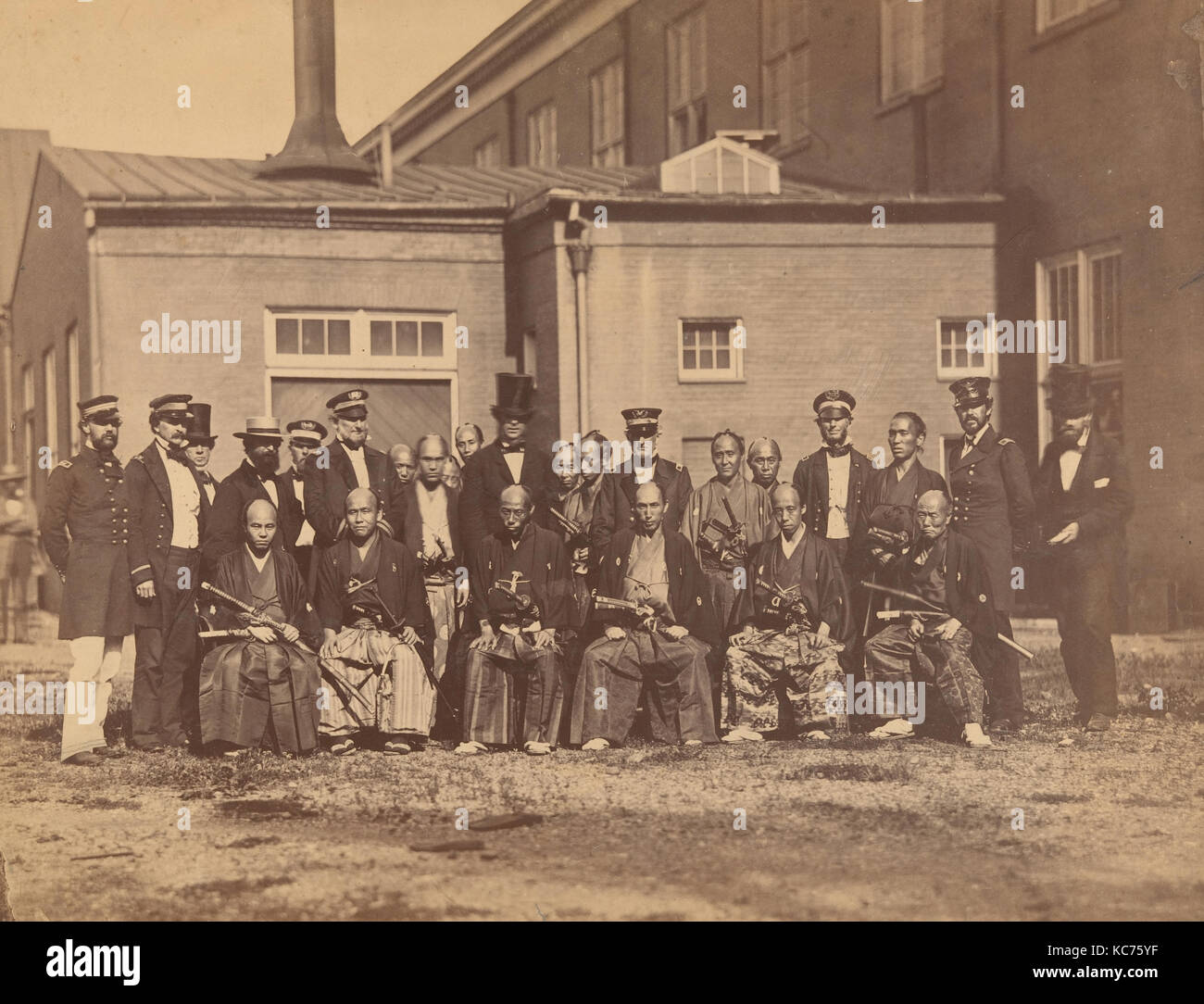 Ambasciata giapponese, Navy Yard, Washington DC, Mathew B. Brady, 1860 Foto Stock