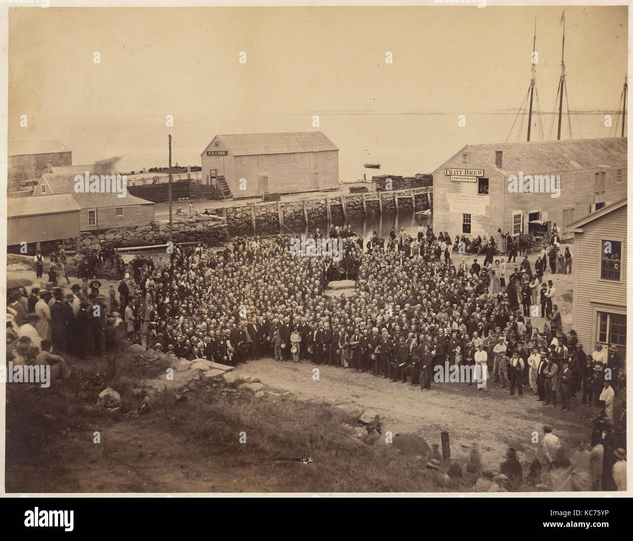 Nazionale consiglio della congregazione a Plymouth Rock, John Adams Whipple, 22 giugno 1865 Foto Stock