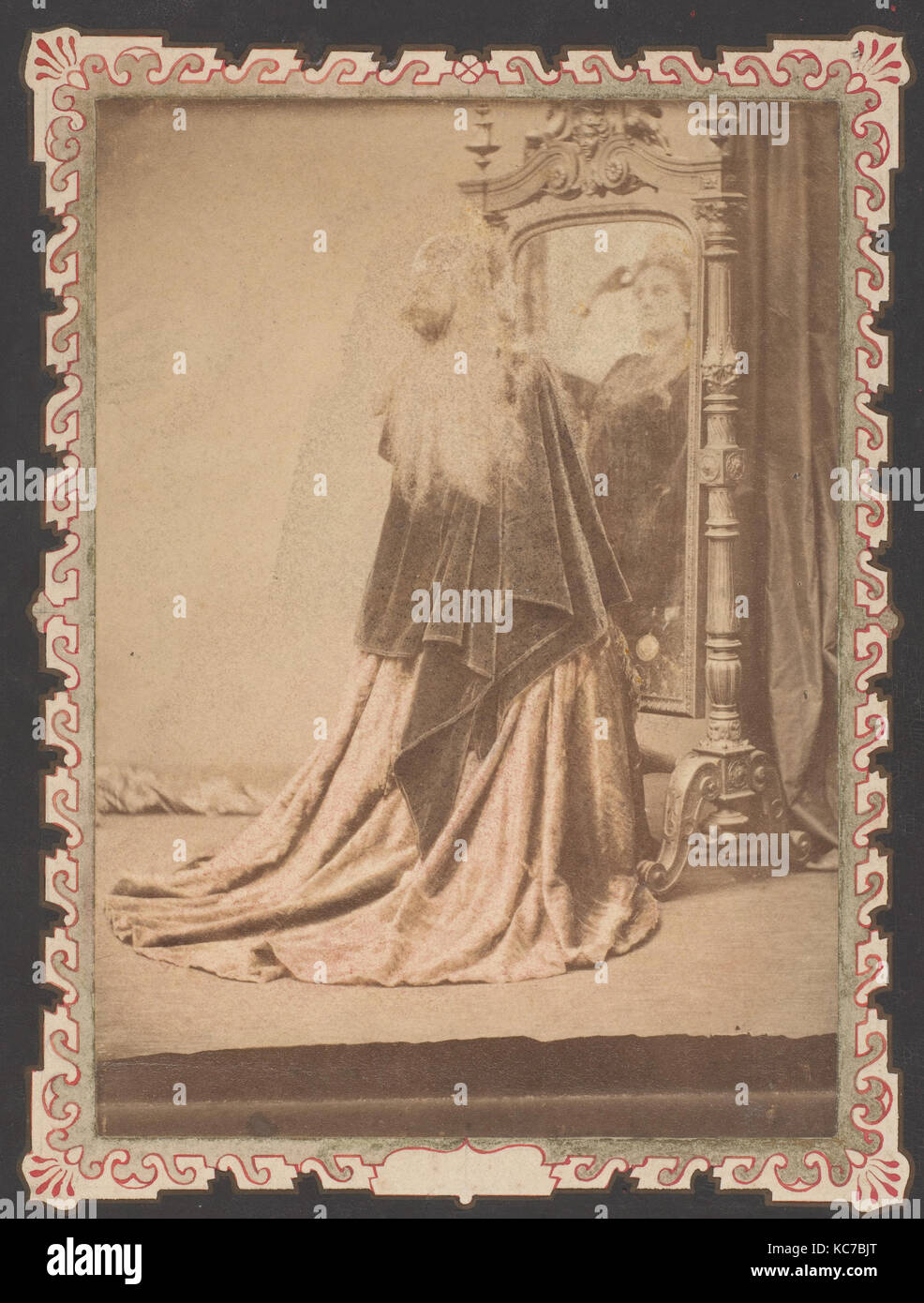 Reine d'Etrurie, 1860s, albume silver stampa dal vetro negativo con applicato il colore, 12,3 x 8,9 cm (4 13/16 x 3 1/2 in Foto Stock