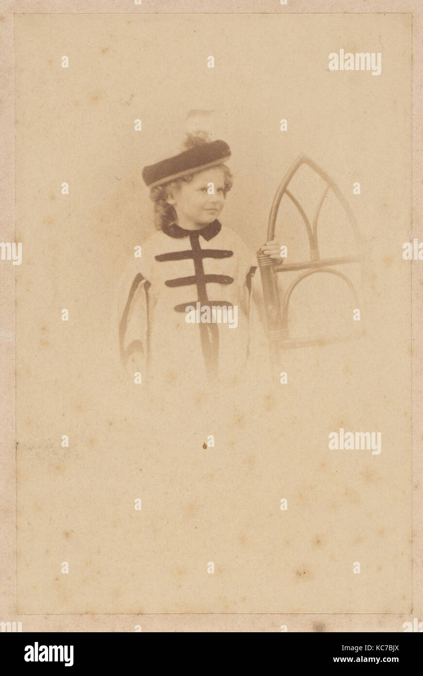 La chaise rustique, 1860s, albume silver stampa, fotografie, Pierre-Louis Pierson (francese, 1822-1913 Foto Stock