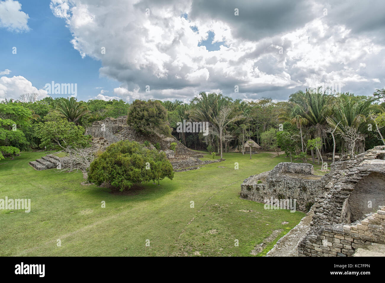 Kohunlich maya sito archeologico di quintana roo mexico Foto Stock