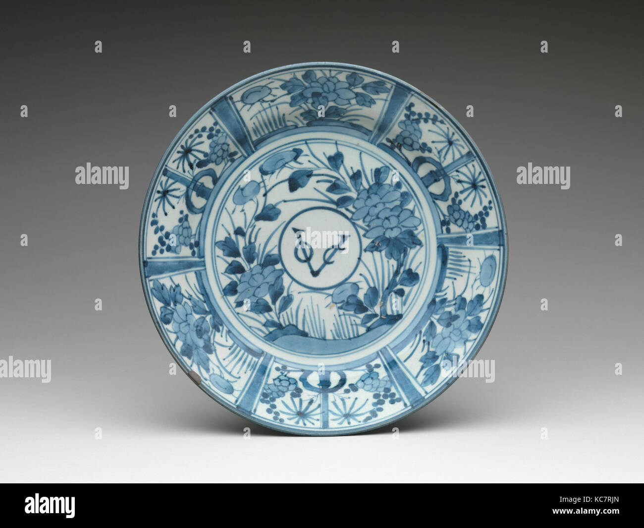 Piastra con monogramma della Dutch East India Company, ca. 1660 Foto Stock