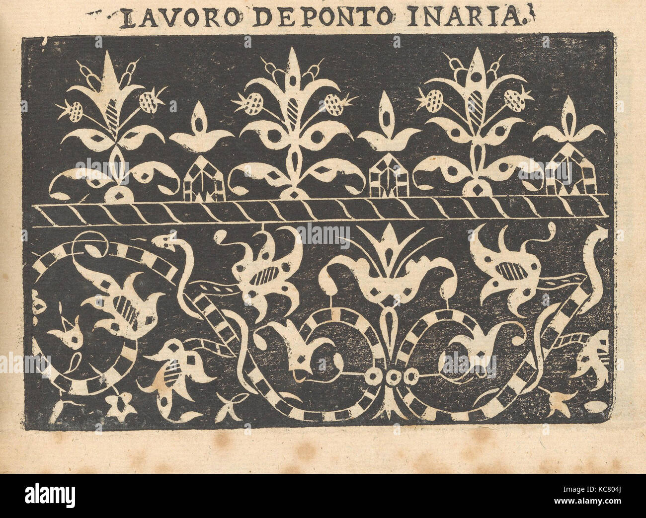 Disegni e stampe, libri stampe ornamento e architettura, Pretiosa Gemma delle virtuose donne, pagina 8 (recto), autore Foto Stock