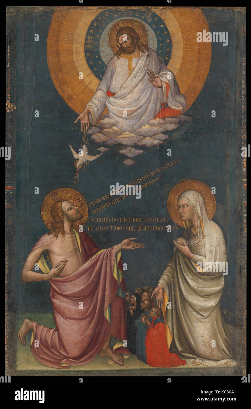 L intercessione di Cristo e della Vergine, attribuita a Lorenzo Monaco, prima del 1402 Foto Stock