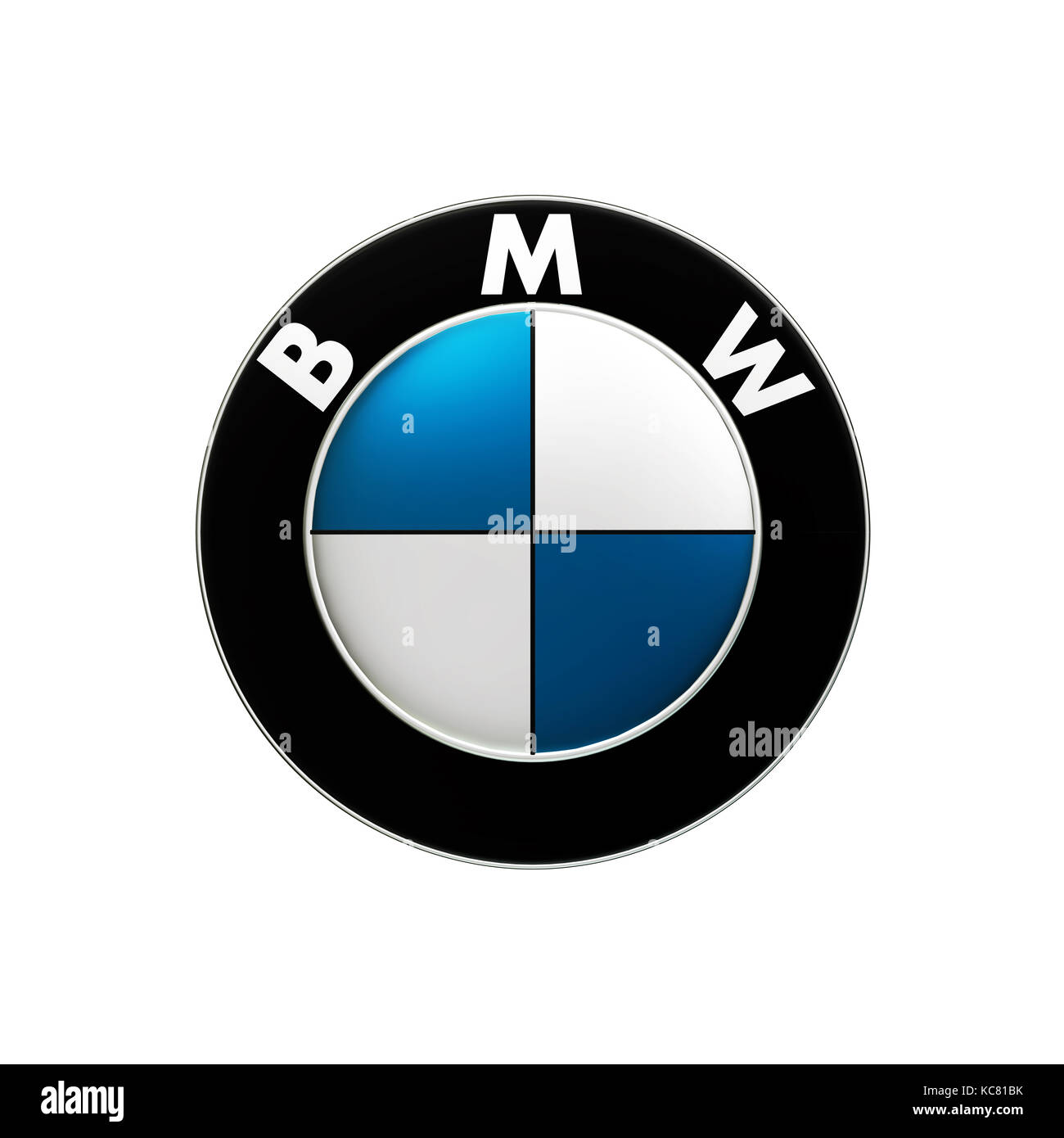 Taipei, Taiwan - 3 ottobre 2017: Logo BMW 3d rendering, BMW è un produttore automobilistico tedesco Foto Stock