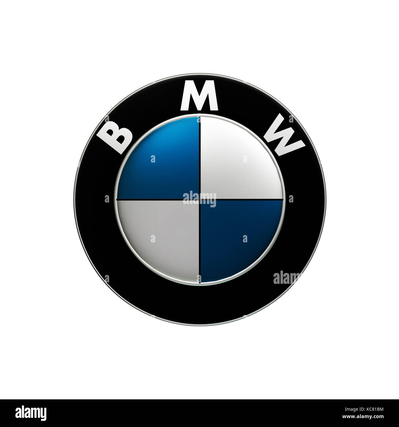 Taipei, Taiwan - 3 ottobre 2017: Logo BMW 3d rendering, BMW è un produttore automobilistico tedesco Foto Stock