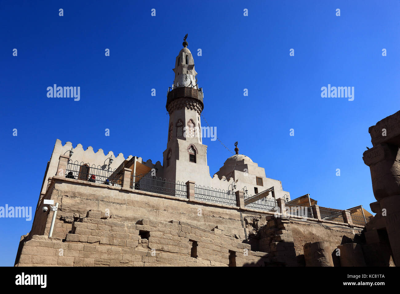 Tempio di Luxor e Moschea di Abu el-haggag, africa, Alto Egitto, Unesco patrimonio dell'umanità Foto Stock