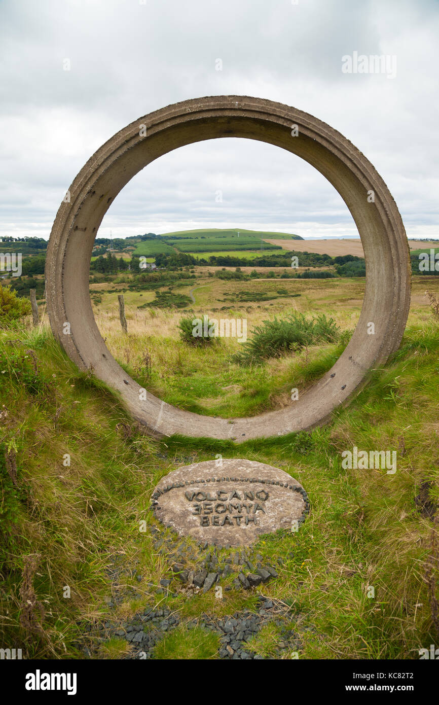 Fife Earth Project, vicino a Kingseat Fife, Scozia Foto Stock