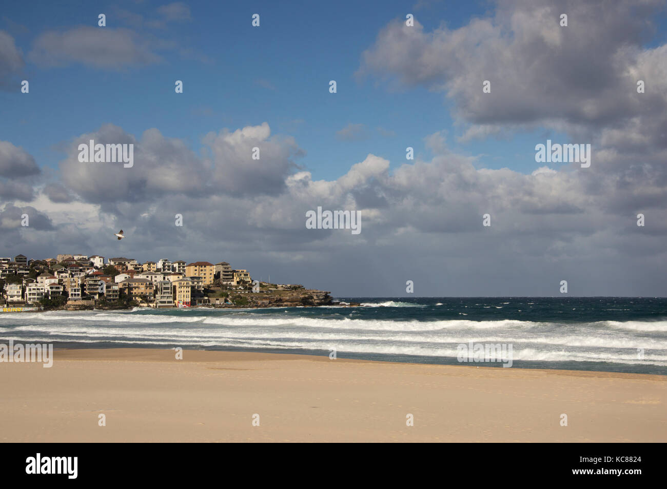 Grandi onde a bondi beach sydney asutralia Foto Stock