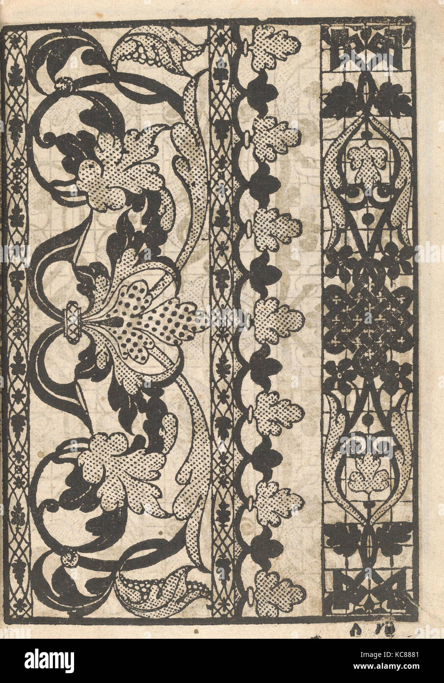 Disegni e stampe, libri stampe ornamento e architettura, Splendore delle virtuose giovani, pagina 7 (recto), designer, Publisher Foto Stock