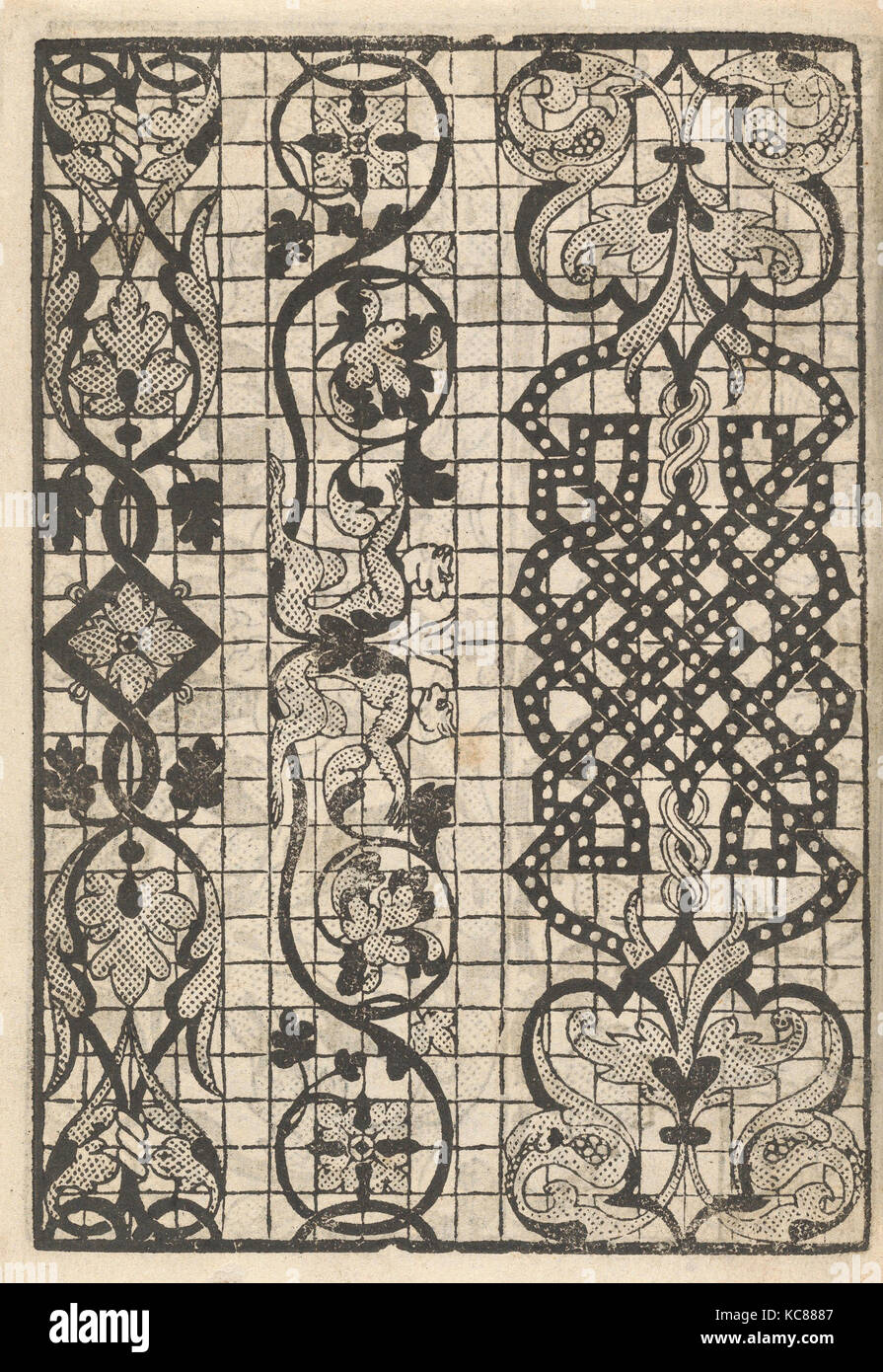 Disegni e stampe, libri stampe ornamento e architettura, Splendore delle virtuose giovani, pagina 9 (verso), designer, Publisher Foto Stock