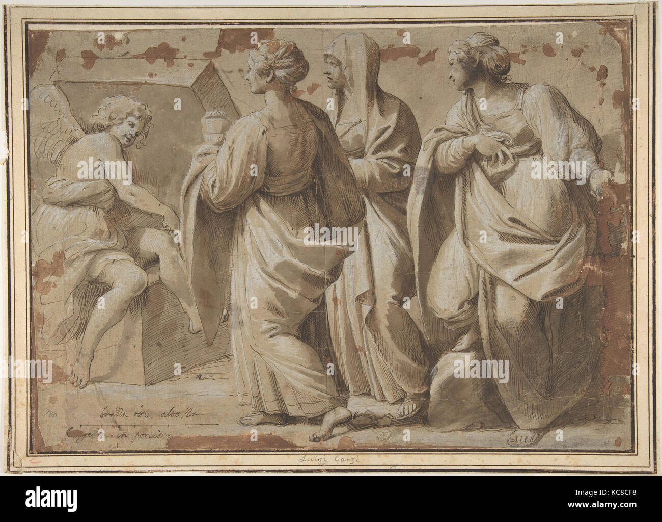 Il Santo donne al sepolcro, Sisto Badalocchio, 1585-1620 Foto Stock