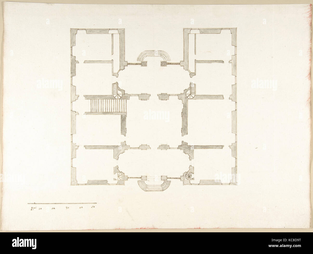 Piano (probabilmente di costruzione in numero di accessione 60.632.62), Pietro Paolo Coccetti, 1710-27 Foto Stock